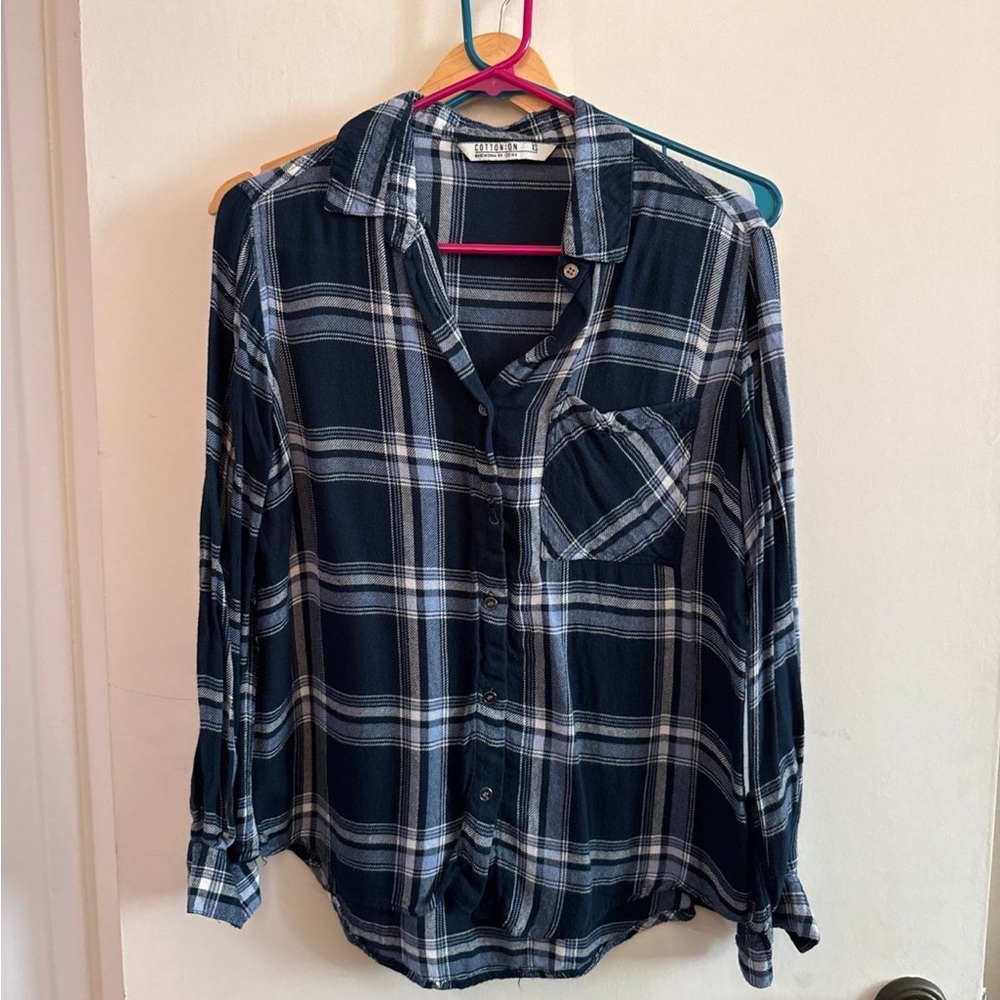 Cotton On Plaid Button-Up Shirt